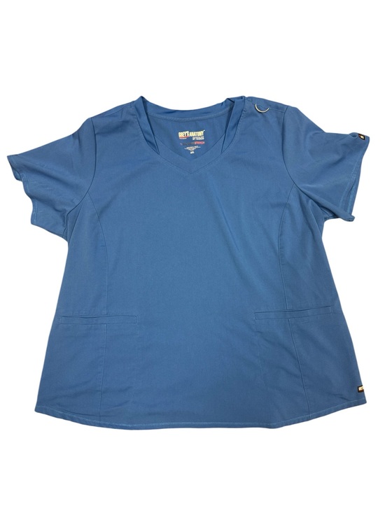 Grey's Anatomy Tops - Grey’s Anatomy by Barco Stretch Scrub Top Women’s 3XL – Royal Blue, EUC